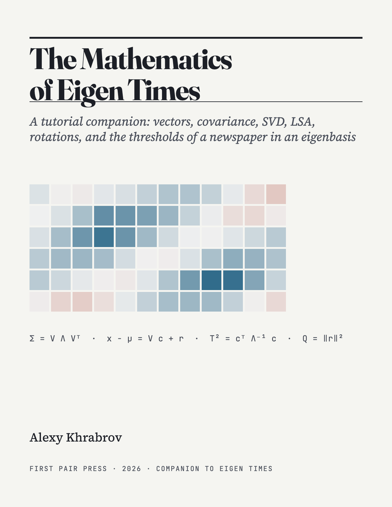 The Mathematics of Eigen Times — Alexy Khrabrov